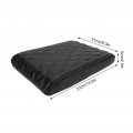 Fydun Car Center Console Cover Pu Leather Armrest Pad Universal Waterproof Elastic Strap Seat Box Protector For Suv Truck Black