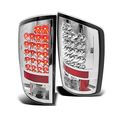 Zmautoparts Dodge Ram 1500 2500 3500 Pickup Led Altezza Tail Brake Lights Chrome