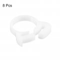 Uxcell Double Gripping Nylon Hose Clamps 8pcs 21 5-23 5mm Adjustable Snap Grip Plastic Clamp For Fuel Line Hoses Plumbing
