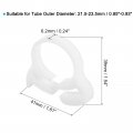 Uxcell Double Gripping Nylon Hose Clamps 8pcs 21 5-23 5mm Adjustable Snap Grip Plastic Clamp For Fuel Line Hoses Plumbing