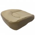 Ecotric Seat Bottom Cover Compatible With 1999 2000 Ford F250 F350 F450 Lariat-driver Side Tan Artificial Leather Front Driver