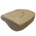 Ecotric Seat Bottom Cover Compatible With 1999 2000 Ford F250 F350 F450 Lariat-driver Side Tan Artificial Leather Front Driver