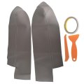 2 Pcs Front Door Panels Armrest Leather Cover Gray Replacement For Crv 2007-2012 