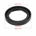 X Autohaux 40mm 55mm 8mm Black Rubber Cover Double Lip Tc Oil Shaft Seal For Car Auto