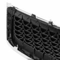 Ki1200162 Factory Style Front Bumper Grill Grille Assembly With Chrome Frame Compatible Sportage 2014-2016 Glossy Black