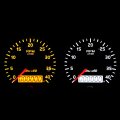 Aramox Abs Tachometer Tacho Gauge Rpm Meter 85mm 3 35in 0a 4000 Ip67 Waterproof White Amber Backlight Fit For 1a 8 Cylinder