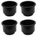 Red Hou Auto 4 Cup Holders Jumbo Plastic Pocket Recessed Insert Universal For Boat Rv Car Truck Marine Pontoon Motorhome Camper 