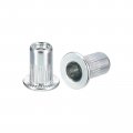 M3 Rivet Nuts 120pcs Zinc Plated Carbon Steel Knurled Flat Head Threaded Insert For Metal Plastic 