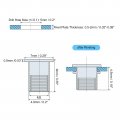 M3 Rivet Nuts 120pcs Zinc Plated Carbon Steel Knurled Flat Head Threaded Insert For Metal Plastic