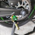 Motorcycle Swingarm Spools For Ninja 500 650 Zx6r Zx10r Zx4rr Paddock Stand Bobbins Cnc Aluminum Green 1 Pair