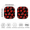 Forchrinse Red Ladybug Car Sunshade Front Window Block Uv Rays Ladybug Windshield Shade Sun Protection 2 Pack For Women Men