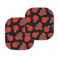 Forchrinse Red Ladybug Car Sunshade Front Window Block Uv Rays Ladybug Windshield Shade Sun Protection 2 Pack For Women Men