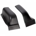Ecotric Cab Corner Cover Compatible With 2004-2008 Ford F150 Crew Abs Black-1 Pair 2 Pcs