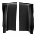 Ecotric Cab Corner Cover Compatible With 2004-2008 Ford F150 Crew Abs Black-1 Pair 2 Pcs
