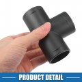 A Absopro T Piece Duct Airing Connector Straight Heater Duct Joiner Pipe 1 65 42mm Od Black