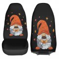 Kiuloam Funny Fall Season Gnome Car Seat Covers For Women Girls 2 Pcs Universal Fit Front Auto Cover Protector Vehicle Sedan
