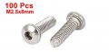 Uxcell M2 5x8mm Stainless Steel Hex Socket Dome Head Bolts Screws 100 Pcs
