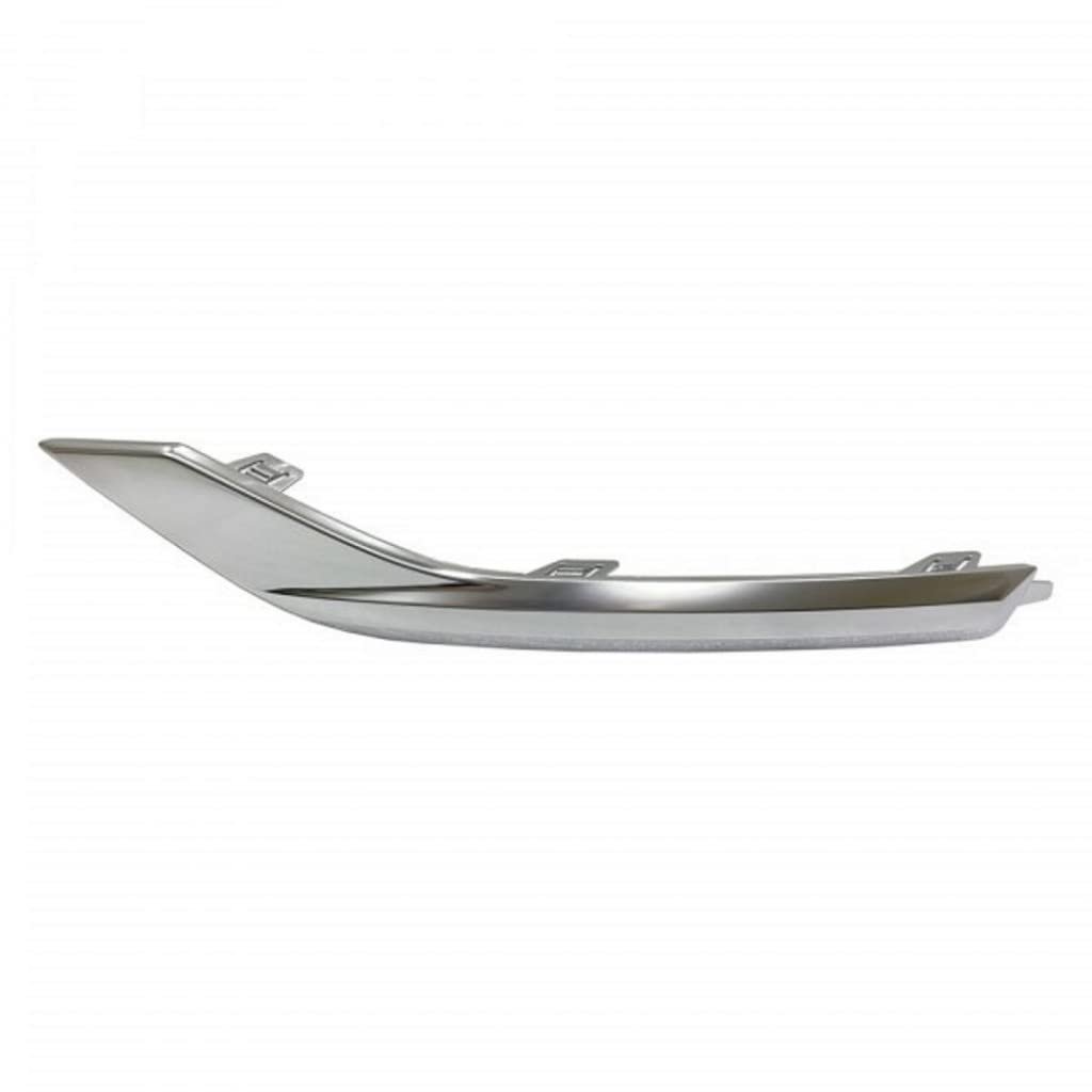 Rear Bumper Cover Molding For Hyundai Santa Fe 2021 2022 2023 Driver And Passenger Side Pair Satin Chrome Plastic Hy1146112