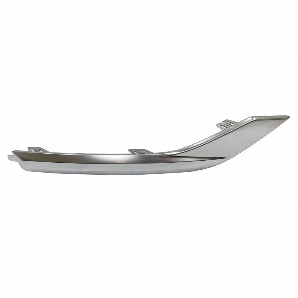 Rear Bumper Cover Molding For Hyundai Santa Fe 2021 2022 2023 Driver And Passenger Side Pair Satin Chrome Plastic Hy1146112