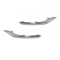 Rear Bumper Cover Molding For Hyundai Santa Fe 2021 2022 2023 Driver And Passenger Side Pair Satin Chrome Plastic Hy1146112 