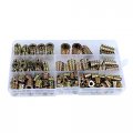 Epmann 135pcs Set M4 M5 M6 M8 M10 Threaded Hex Driver Wood Screw Inserts Nuts Kit Zinc Alloy Socket Head Drive For Furniture 