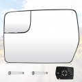Driver Left Side Heated Mirror Glass For Ford F150 2011 2012 2013 2014 View With Rear Holder Replace Bl3z-17k707-e 