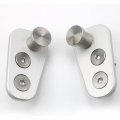 Pair Aluminium Door Striker Pin Adapter For Jeep Cj7 76-80 Late Model Doors 