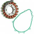 Caltric Stator And Gasket Compatible With Kawasaki Zx6r-6r Zx 6r Ninja Zx600 Zx-600 Zx 600 1998-2004 