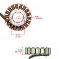 Caltric Stator And Gasket Compatible With Kawasaki Zx6r-6r Zx 6r Ninja Zx600 Zx-600 Zx 600 1998-2004