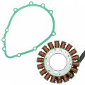 Caltric Stator And Gasket Compatible With Kawasaki Zx6r-6r Zx 6r Ninja Zx600 Zx-600 Zx 600 1998-2004