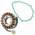 Caltric Stator And Gasket Compatible With Kawasaki Zx6r-6r Zx 6r Ninja Zx600 Zx-600 Zx 600 1998-2004