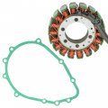Caltric Stator And Gasket Compatible With Kawasaki Zx6r-6r Zx 6r Ninja Zx600 Zx-600 Zx 600 1998-2004