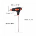 Uxcell 2 5mm Hex Key T-handle Dual End Wrench Spanner Metric S2 Steel 4 Pcs