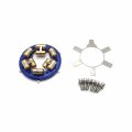 Httmt- Aluminum Alloy Variable Pressure Clutch Plate For H-d 98-06 Big Twin Reduces Lever Pull Up To 40 P N Tghd-epc006-blue 