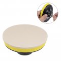 5pcs Wool Felt Polishing Pads 2 In Buffing Wheel Polish With Hook And Loop Back For Car Glass Plastic Metal Stone Wood White 
