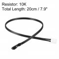 Uxcell 10k Ntc Thermistor Probe 7 9 Inch Epoxy Sensitive Temperature Temp Sensor For Air Conditioner