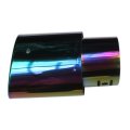 63mm Car Exhaust Pipe Trim Tip Muffler Stainless Steel Tail Throat Straight Colorful-straight