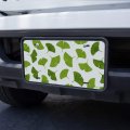 Ginko Biloba Leaves Pattern Novelty Metal Vanity Tag License Plate