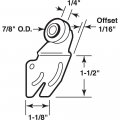 Prime-line N 6840 7 8 In Nylon Flat Closet Door Roller For Sliding Doors 2 Pack