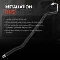 A-premium A C Liquid Line Hose Assembly Compatible With Honda Civic 1992 1993 Del Sol 1994 Condenser To Evap Without Orifice
