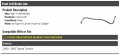 Front Left Driver Side Brake Line Compatible With 2000-2002 Toyota Tundra With Type A Carrier Hose To Caliper