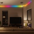 13 1ft Color Flow Multi Led Light Strip Rgb Ic Leds Sound Reactive Usb Powered Dimmable With Remote Control Timer Self Adhesive 
