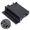 Car Radio Pocket 1din Abs Black Inner Organizer Storage Box Multi Application Replacement With For