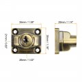 Uxcell 3-inch Keyed Hasp Locks Zinc Alloy Twist Knob Locking W Screws For Door Cabinet Alike Bronze Tone