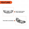 Front Bumper Grille For 2007-2009 Acura Mdx Tsx Tl Grill Cover Molding Vent Hood Trim W Moulding Silver