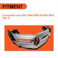 Front Bumper Grille For 2007-2009 Acura Mdx Tsx Tl Grill Cover Molding Vent Hood Trim W Moulding Silver