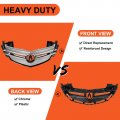 Front Bumper Grille For 2007-2009 Acura Mdx Tsx Tl Grill Cover Molding Vent Hood Trim W Moulding Silver