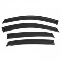 Ikon Motorsports Tape On External Window Visor For 2006-2013 Chevy Impala 2014-2016 Limited Slim Style Acrylic Smoke Tinted Sun 