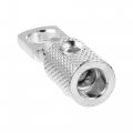 X Autohaux 2pcs Amp Input Reducer Copper 8 Gauge Car Stereo Audio Awg Pin Power Ground Wire Silver Tone