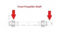 Caltric Front Drive Propeller Shaft Yoke With U-joint Compatible Polaris Rzr S 800 2011-2014